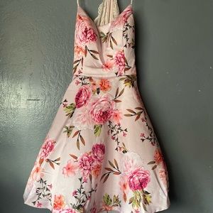Pink rose dress